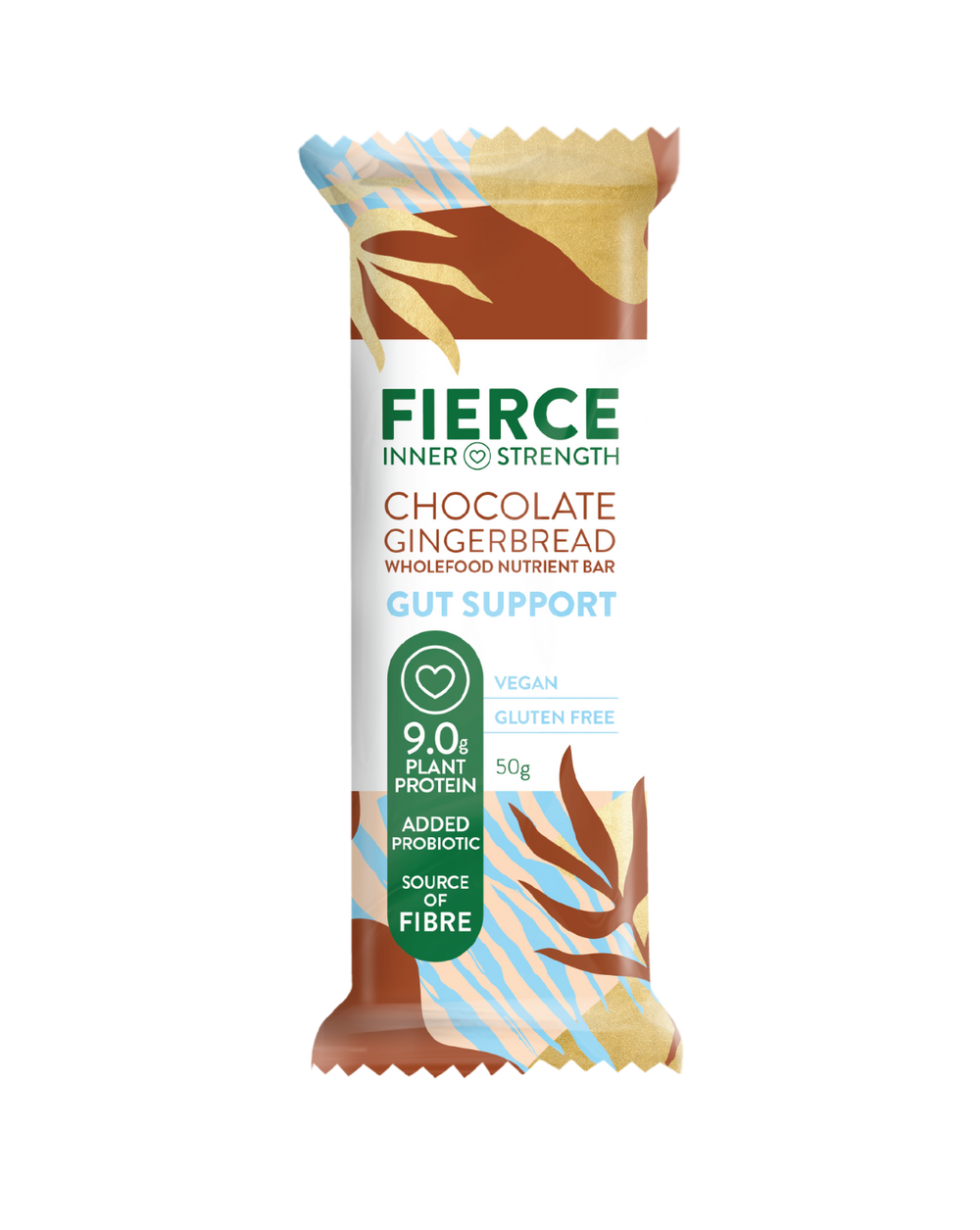 Gut Support Bar in Chocolate Gingerbread | FierceBars